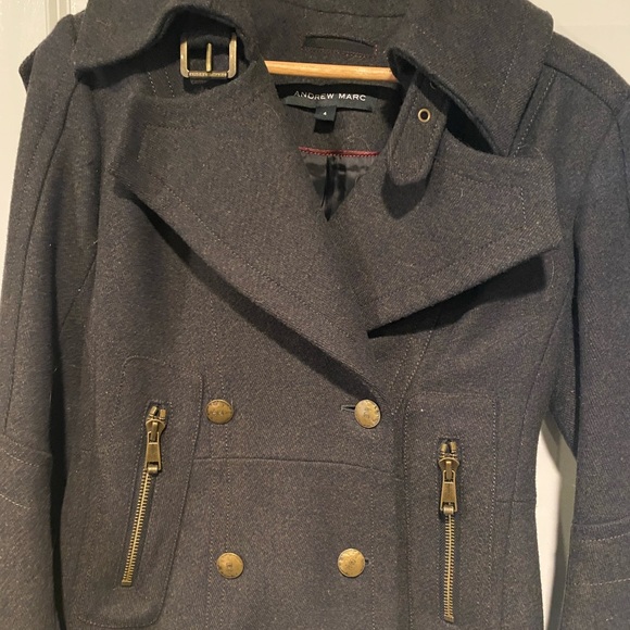 Andrew Marc Pea coat size 4 - Picture 2 of 4